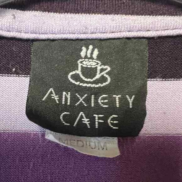Vintage 2004 Anxiety Cafe Top Juniors Medium Preppy Grunge Mean Girls - Picture 2 of 7